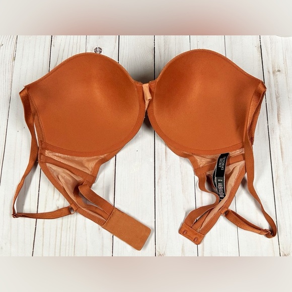 Victoria’s Secret Very Sexy Push Up Lace Bra Burnt Orange Size 34DD - Picture 3 of 6
